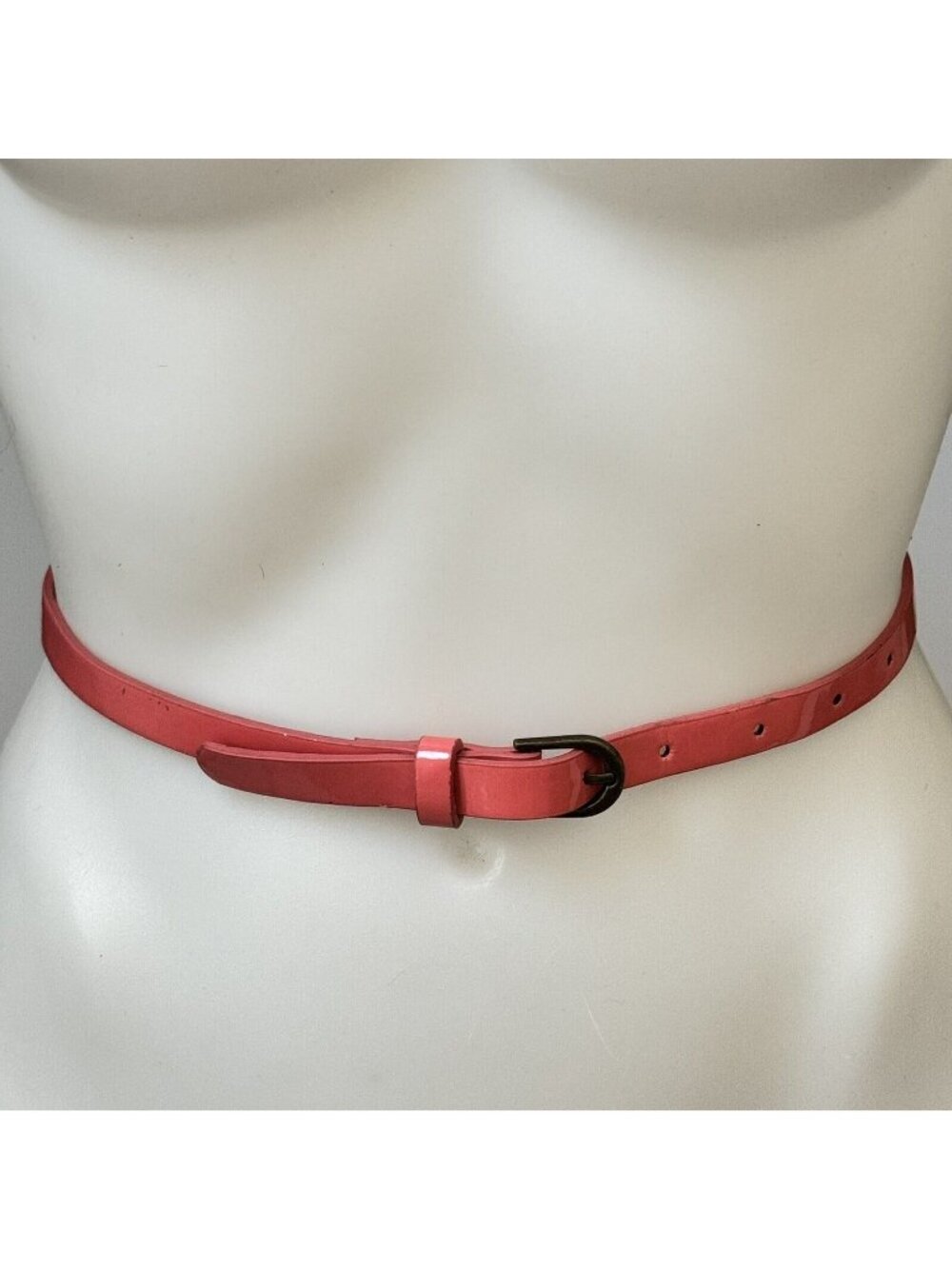 Belt Women’s Size 6 Pink Faux Patent Leather Skinny Width Dress Belt